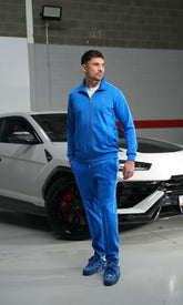 Colbalt Blue Skull Zip Jacket