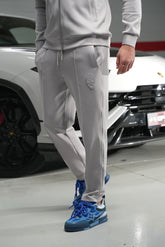 Grey Skull Badge Pants