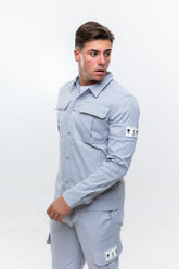 Grey cargo jacket