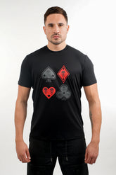 Amico Black Suit Black/Red Tee