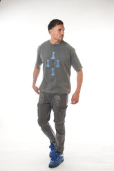 OVERSIZED STONE WASHED 5 PAWN TEE