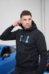 Men's Amico Tri Pawn blue black blue pawn Hoodie