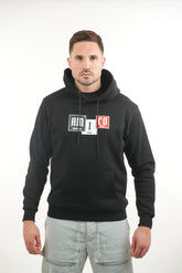 Amico Elements Hoodie Black/Black White Red