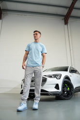 AW25 - Amico Text Tee Baby Blue