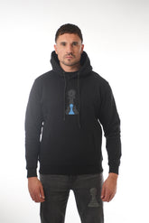 Two Pawn Hoodie Blue in Black Pawn
