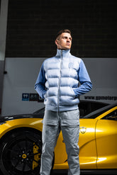 Blue Two Pattern Light Weight Jacket