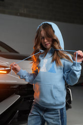 Children’s Baby Blue Tri Pawn Hoodie