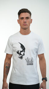 Amico Skull Crown White Tee