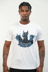 Men's White Amico Doberman T-Shirt