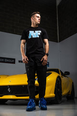 AF Pawn Tee Black/Baby Blue