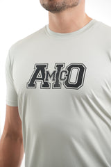 Amico Grey Black Print Tee