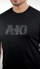 Amico Black Print Tee