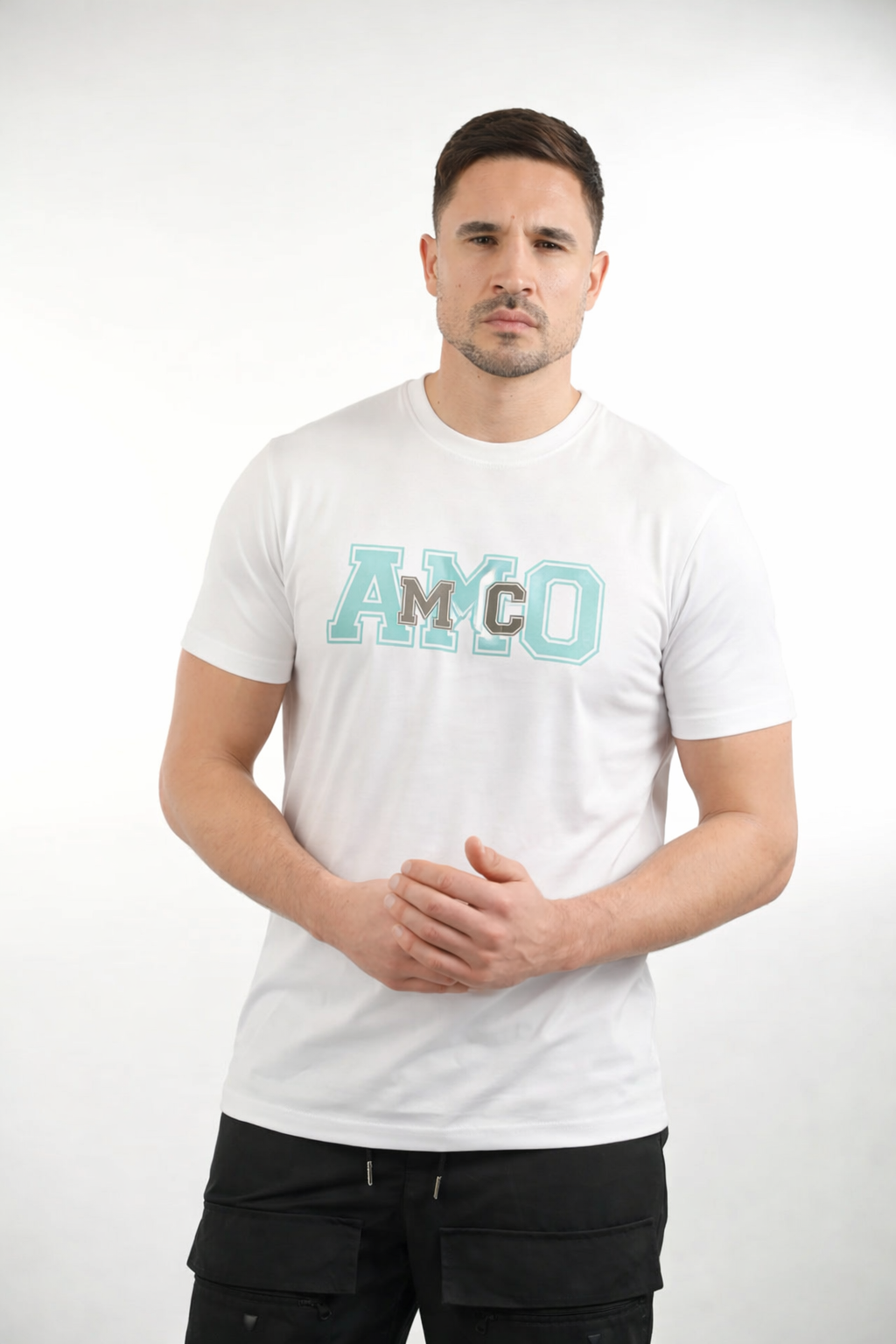 Amico White Print Tee