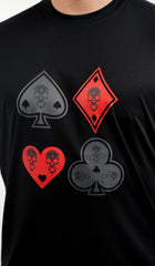 Amico Black Suit Black/Red Tee