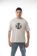 Oversized Stone Washed TRI Pawn Crest TEE
