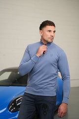 Steel Blue Half Zip