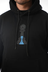 Two Pawn Hoodie Blue in Black Pawn