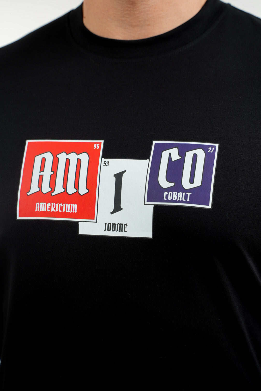 Amico Black Element Tee Red White Blue