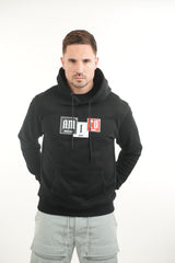 Amico Elements Hoodie Black/Black White Red