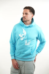 Amico Baby Blue Skull Crown Hoodie