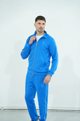 Colbalt Blue Skull Zip Jacket