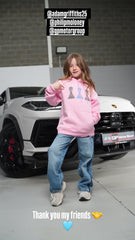 Children’s Pink Tri Pawn Hoodie