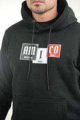 Amico Elements Hoodie Black/Black White Red