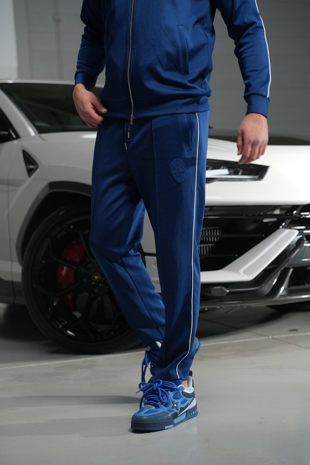 Navy Skull Pants