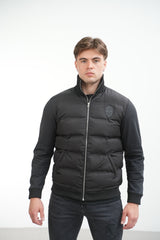 Black Two Pattern Light Weight Jacket