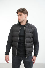 Black Two Pattern Light Weight Jacket