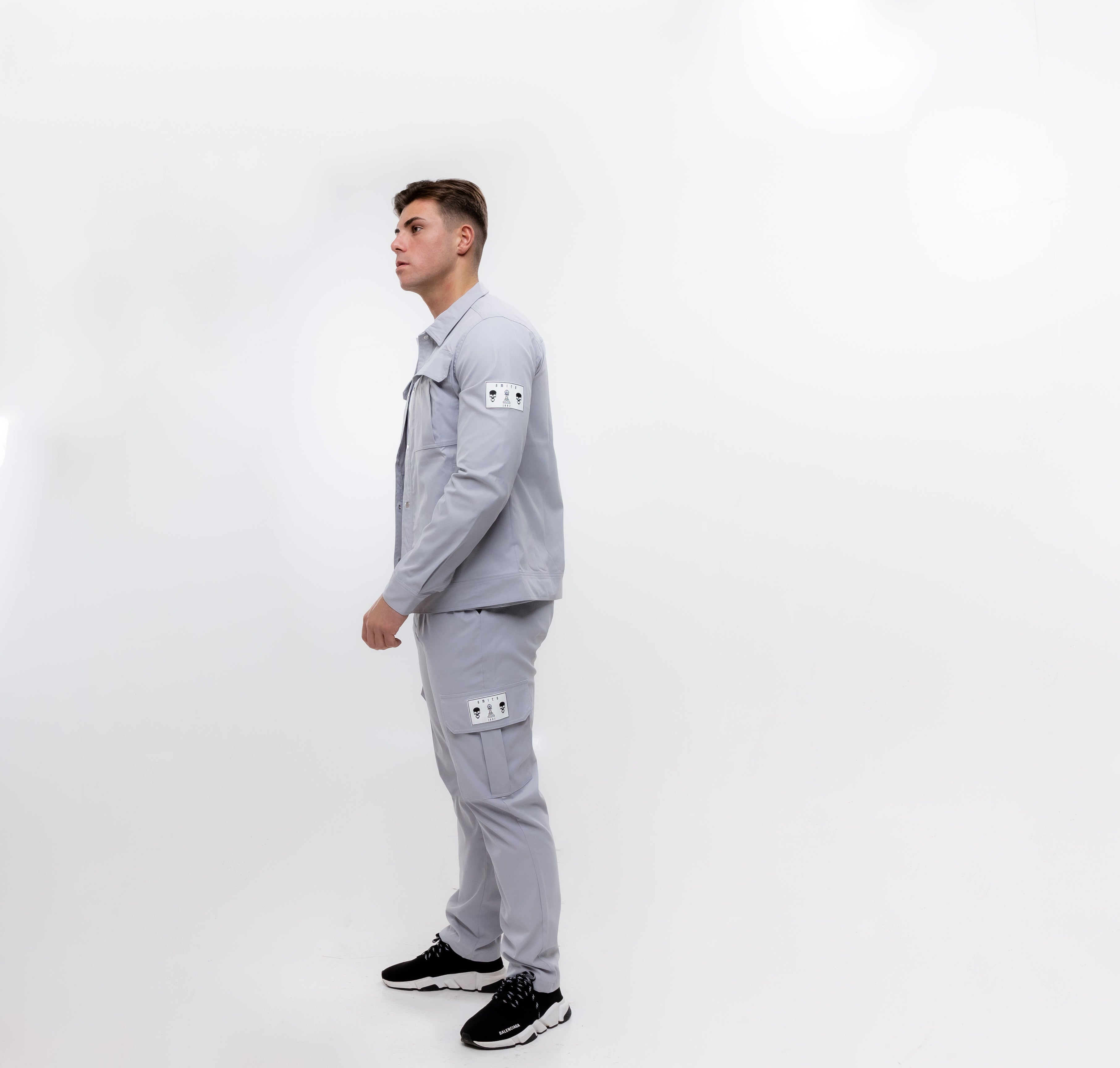 Grey cargo jacket
