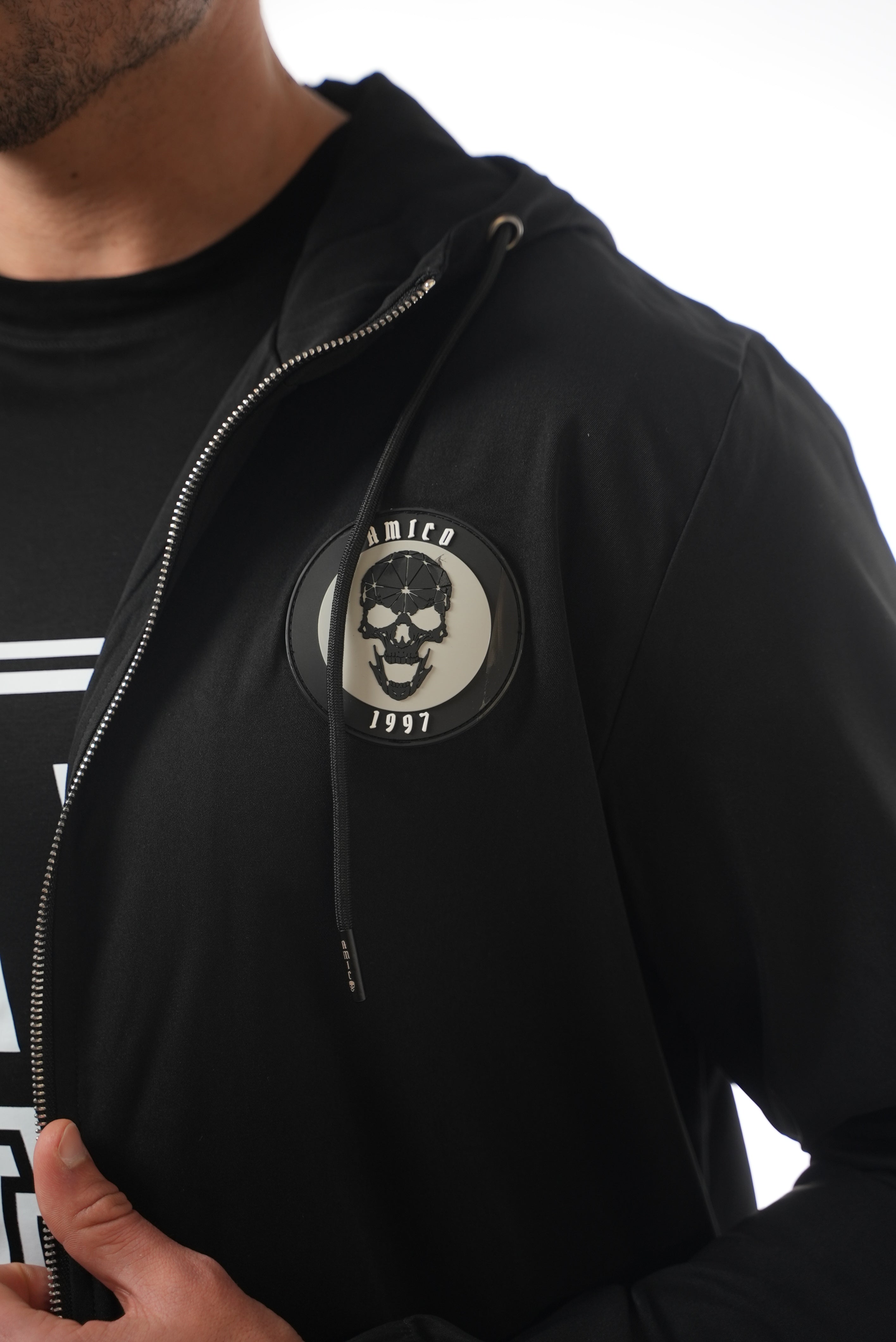 BLACK SKULL BADGE JACKET
