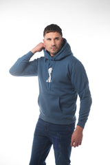 NAVY SINGLE PAWN HOODIE