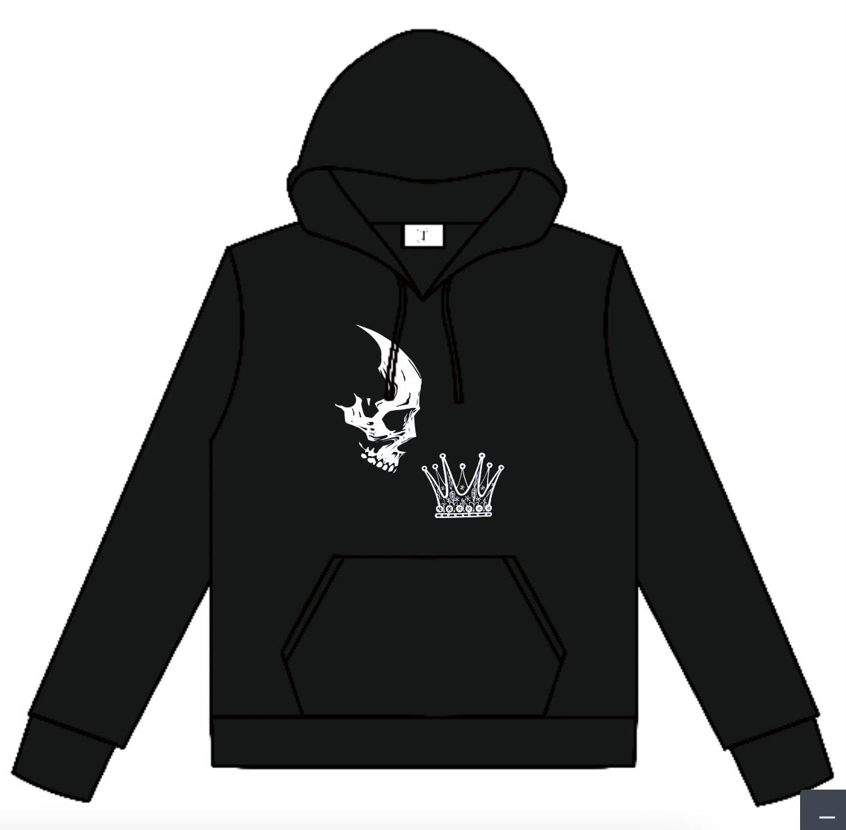 Amico Black Crown Hoodie