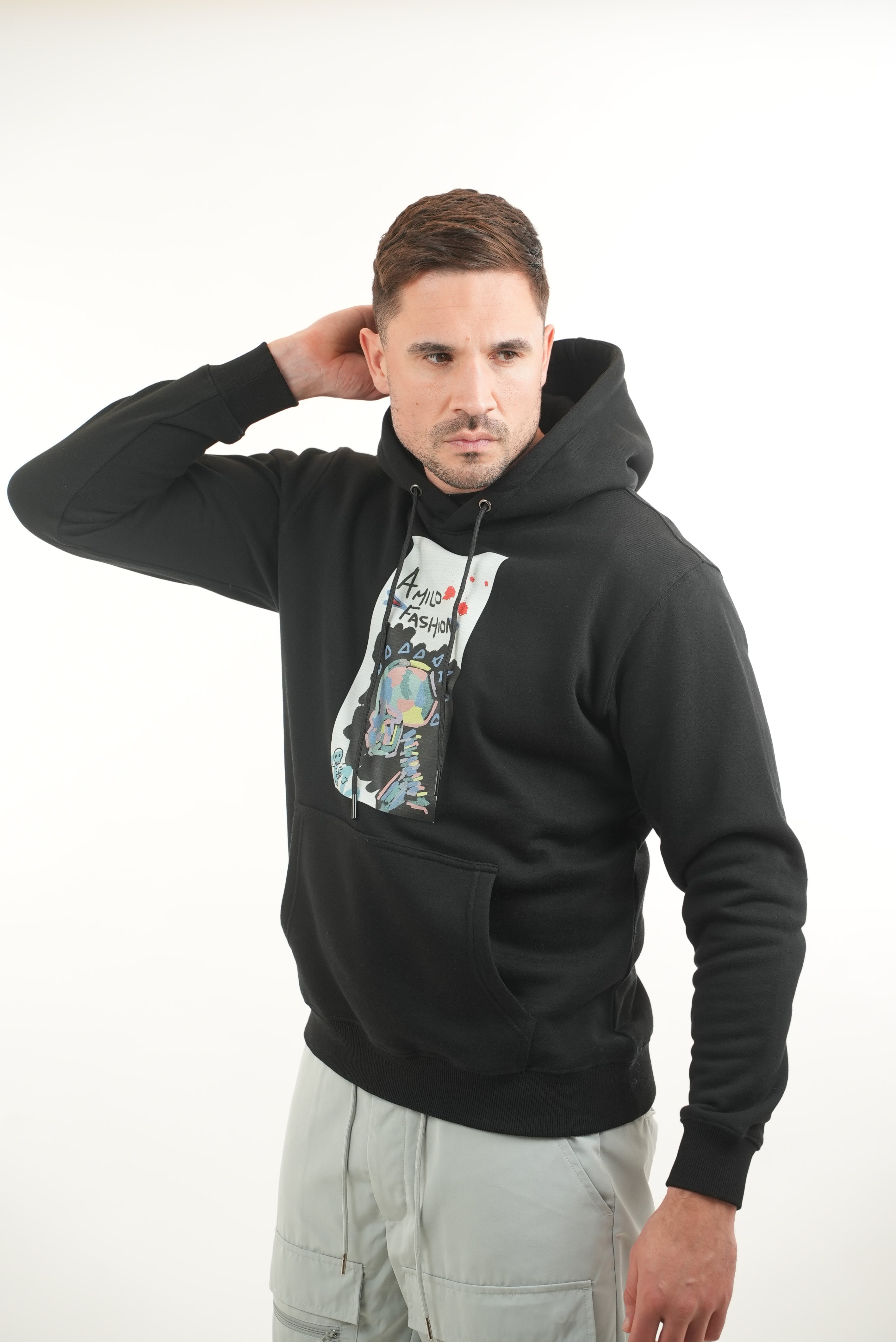 Black Skull Pastel Hoodie