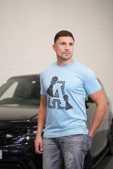 BABY BLUE A DOUBLE PAWN T