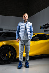 Blue Two Pattern Light Weight Jacket