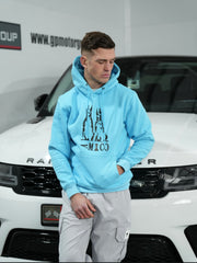 Amico Two Dog Hoodie Baby Blue