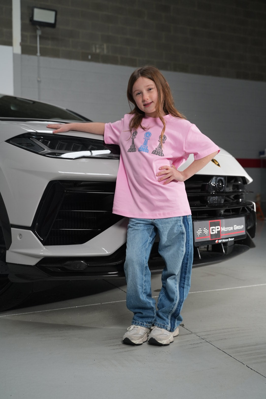 Children’s Pink Tri Pawn Tee
