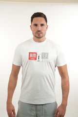 Amico Elements White Tee Red White Grey