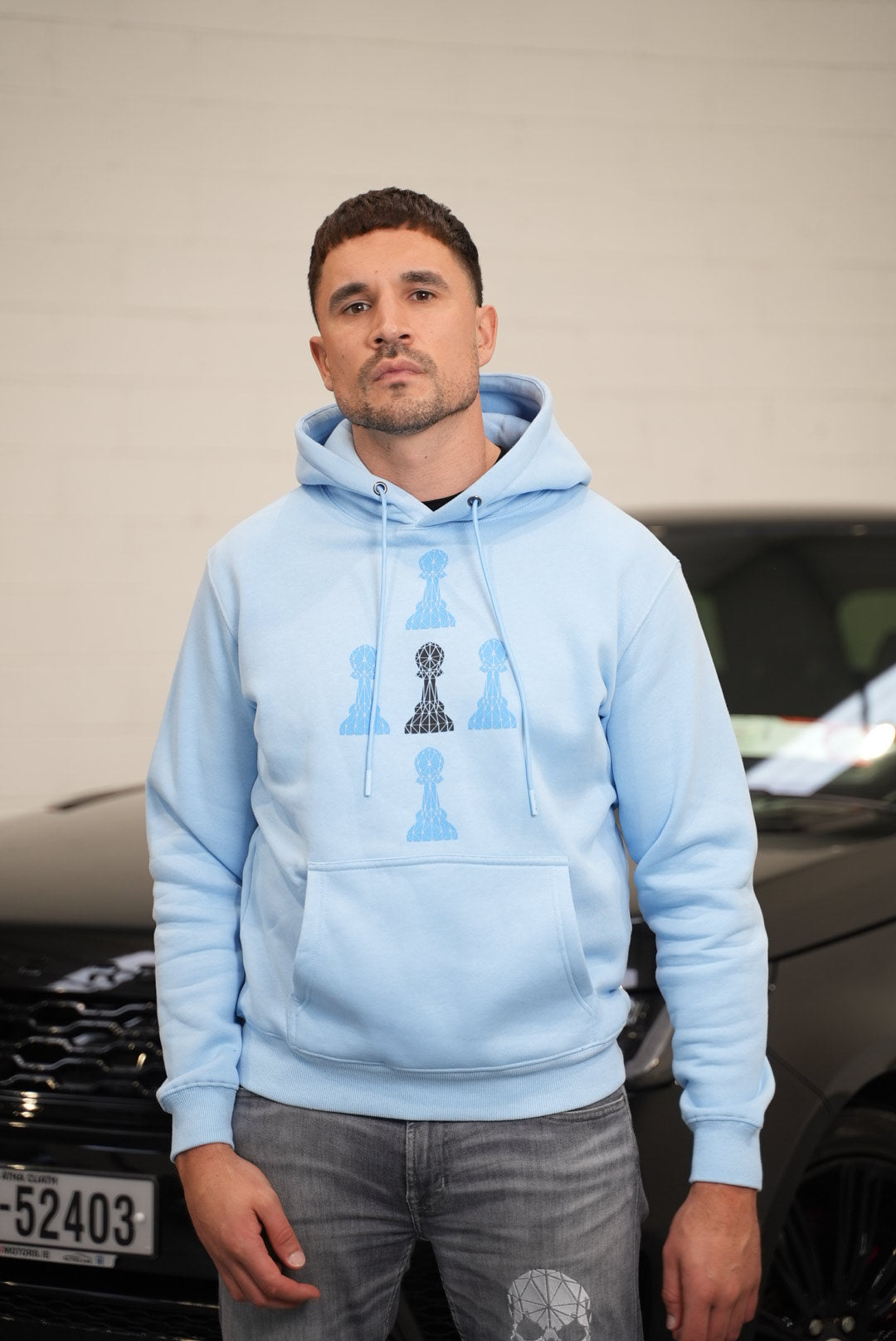 5 PAWN HOODIE 4 BABY BLUE 1 BLACK