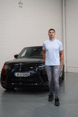 Embroidery Baby Blue Pawn Tee