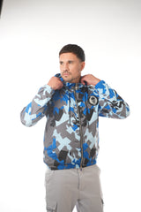 Camo Jacket Blue & Baby Blue