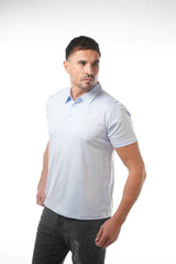 Baby Blue Pawn Embrodiery Polo