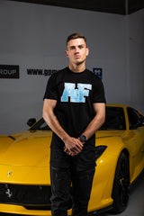 AF Pawn Tee Black/Baby Blue