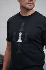 5 PAWN TEE - 4 BLACK 1 WHITE