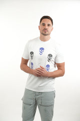 Amico White 7 Skull Tee