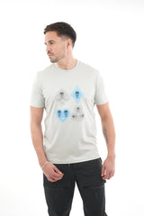 Grey Suit Grey Baby Blue Tee