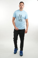 Two Dogs Baby Blue Tee