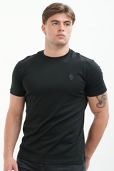 Men's Amico Skull Badge Black T-Shirt